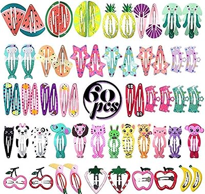 60 Pieces Hair Plins For Baby Girls, animal hair clips, cartoon hair pins for young children.. DIAYTAR NIGERIA makes quality accessible with our diverse product range and dependable delivery service.