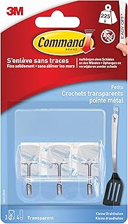 Command 17067clr Small plastic hooks, 230 g, 3 + 4 transparent strips package.. DIAYTAR NIGERIA makes online shopping accessible to all with budget-friendly prices and reliable delivery.