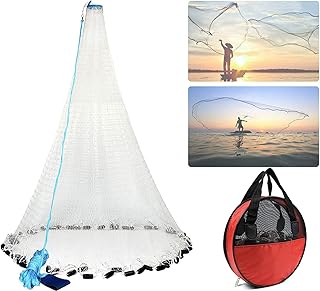 Skihd salt water fishing net for bait launch, flower fillets for bait throwing, fishing net of 4/6/8 feet in diameter with robust leads from 1 pound per foot, mesh size of 1.. Discover the convenience of DIAYTAR NIGERIA's vast product range delivered affordably in 5-8 days.
