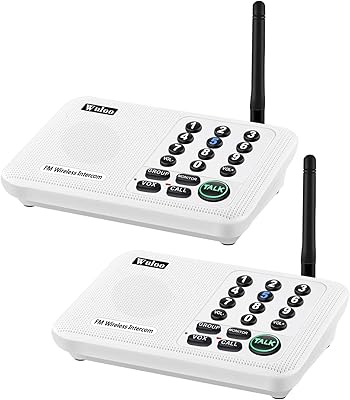 Wulo 5 280 feet wireless domestic intercom system 10 channels.. DIAYTAR NIGERIA makes every purchase count with our affordable prices and reliable 5-8 day shipping.