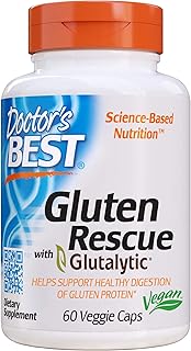 Dr. Best Gluten Rescue Formula with gels, GMO -free, vegan, 60 pieces (package of 1).. DIAYTAR NIGERIA delivers happiness in 5-8 days with our affordable and diverse product range.