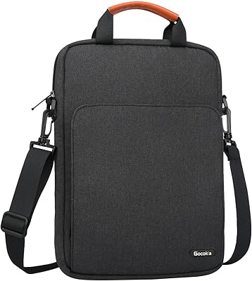 Gokukia shoulder bag for 13 -inch laptop, transport bag with large front pocket, vertical bag for laptop for macbook air pro 13 inch m1/12.9 inches iPad pro m1/12.4 inch surface, multi.. DIAYTAR NIGERIA makes quality accessible with our affordable prices and dependable delivery service.