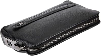 Intelligent portfolio with rosvola fingerprints for men handbag anti -theft hand in leather with closure.. Your digital shopping ally, DIAYTAR NIGERIA offers extensive selection with budget-friendly delivery.