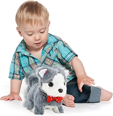 Interactive toy in realistic electric plush for dogs, plush toy that works, barks and stirs the tail for children.. Discover why thousands choose DIAYTAR NIGERIA for affordable products delivered in less than a week.