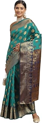 Akhilam Bethany Pure Banarasi Sari For Woman With Zari Pattern in Golden Color Woven with Unwitted Mounds.. DIAYTAR NIGERIA: Where quality products become affordable with our nationwide shipping service.