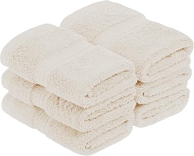 Set of napkins for the united Egyptian cotton face, 13 "x 13", cream, 6 pieces.. Your complete retail destination, DIAYTAR NIGERIA combines extensive variety with prompt delivery.