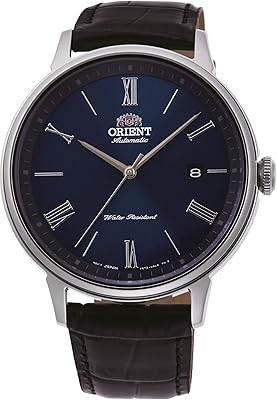 RA-AC0J05L10B Modern Automatic Watch for Men Roman Symphony, 42 mm housing, black/blue, black/blue, bracelet.. Discover more ways to save — every day on DIAYTAR Nigeria.
