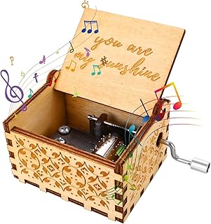 Wooden music box with crank you are my sunshine, engraved vintage music box for birthday and vacation gift.. Nigeria's favorite online shopping platform, DIAYTAR offers unbeatable prices and delivery within a week.