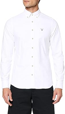 Oxford shirt slim cut for men 3046002-110, white, s-3xl.. DIAYTAR NIGERIA: Transforming how Nigerians shop with our vast selection and nationwide delivery.