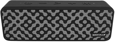 Portable Bluetooth speaker Rockville TWS 50W phase, waterproof, wireless connection, black (black phase).. With DIAYTAR Nigeria, your wishlist becomes reality, fast.