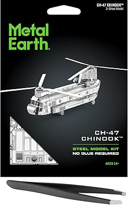 3D Metal Earth CH-47 Chinook metal model kit with pliers.. Embrace the convenience of DIAYTAR NIGERIA with thousands of products at your fingertips, delivered nationwide.