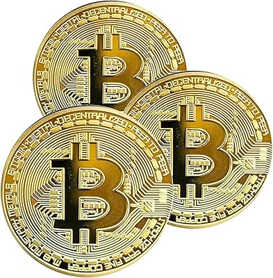 3 pieces of physical bitcoin medal with real gold plated virtuals.. DIAYTAR NIGERIA: Where quality meets accessibility with affordable prices and prompt shipping.