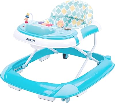 Moon scooter with adjustable height and game tray for music and peace games - (from 6 months to 18 months) - Blue.. Find everything you need at prices you'll love with DIAYTAR NIGERIA's comprehensive e-commerce platform.