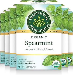 Traditional medicinal biological mint tea - 16 tea sachets (package of 6).. DIAYTAR NIGERIA: Where shopping is easy, prices are low, and delivery is just days away.