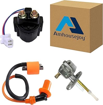 AMHOUSEJOY JOY High performance ignition alternator with starter and solenoid fuel tap relay for Yamaha Warrior 350 YFM350 Track Bear 250 YFM250 Blaster 200 YFS200 ATV Quad Bike 1987-2004.. Discover the perfect balance of selection and value with DIAYTAR NIGERIA's nationwide delivery service.