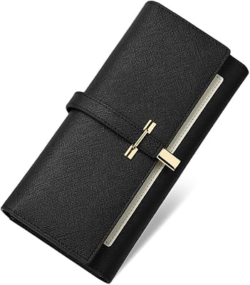Three -component leather portfolio for women, size L, 0 black, large, classic.. Embrace a new era of online shopping with DIAYTAR NIGERIA's extensive range and budget-friendly prices.