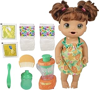 Baby Alive Baby Doll Tropical Mixer Magic toy with mixer, drinking accessories, wet and eat, brown hair toy for children aged 3 and over.. DIAYTAR NIGERIA delivers on our promise of extensive selection and budget-friendly nationwide shipping.