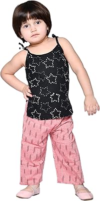 Black clothes and pink for little girls from 1 to 4 years old, pants, 2 rooms, toddler and top clothes with pure cotton pajamas.. Experience the joy of discovery with DIAYTAR NIGERIA's vast catalog and nationwide affordable delivery.
