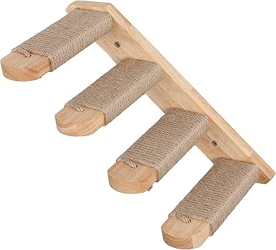 Tomface chat wall climbing support, 4-step chat ladders with jute scratch for cat platform supplies for cats.. A world of products at your fingertips — thanks to DIAYTAR Nigeria.