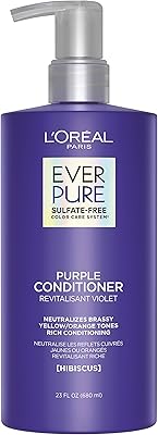 L'Oréal Paris Everpure Party-shampoo Violet Tonifying brassless sulfate for blond hair, discolored, silver or meched brown, 23 FL; Oz (the packaging may vary).. From daily deals to exclusive products — DIAYTAR Nigeria has you covered.