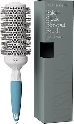 Professional round brush for hair dryer - Medium ceramic ionic thermal brush for styles and a smooth and precise volume - Antistatic hair brush with light oosensia, 1.7 inches.. Shop with purpose and save with DIAYTAR NIGERIA's extensive platform and nationwide delivery service.