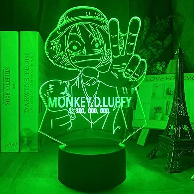 Japanese 3D led night light one piece with USB touch sensor for Luffy bedroom decoration.. DIAYTAR NIGERIA delivers happiness in 5-8 days with our affordable and diverse product range.