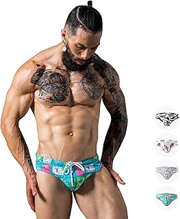 Low waist swimsuit for men, printed bikini swimsuit with adjustable tightening cord and removable pad.. From fashion trends to home essentials — find it on DIAYTAR Nigeria.