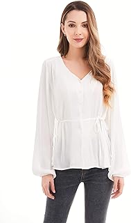 V -neck relaxed shirt with united color buttons at the top.. Your everyday shopping solution, DIAYTAR NIGERIA offers variety and value delivered within 8 days.