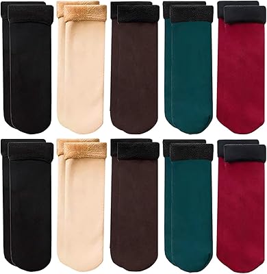 10 pairs/set of soft socks for women, hot winter socks, thermal socks in gentle cashmere wool, snow velvet socks (color: 10 pairs of mixed colors).. Your budget-friendly online marketplace, DIAYTAR NIGERIA delivers a world of products in just 5-8 days.