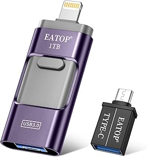 USB 3.0 IATOP 1 TB key for iPhone and iPad and external storage compatible with iPhone/iPad/Android and Computer (Dark purple).. DIAYTAR NIGERIA provides endless shopping possibilities with affordable prices and prompt delivery service.