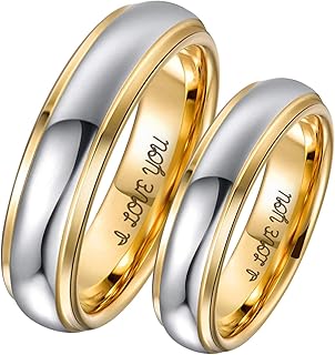 Tungsten ring 4 mm and 6 for silver and gold couple.. Affordable choices, delivered fast — that's the DIAYTAR Nigeria promise.