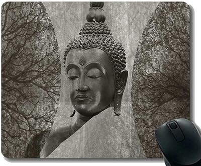 Gaming mouse mat, Forget Born, All Destiny, Buddha mouse mat with sewn edge.. DIAYTAR NIGERIA: Where affordability meets variety in Nigeria's most comprehensive online marketplace.