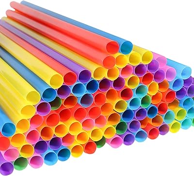 100 pieces of straws with giant Disposable colored cheetex, large plastic straws with wide mouth (0.4 "in diameter x 10.2" in length).. Discover shopping made effortless with DIAYTAR NIGERIA's comprehensive platform and quick shipping.