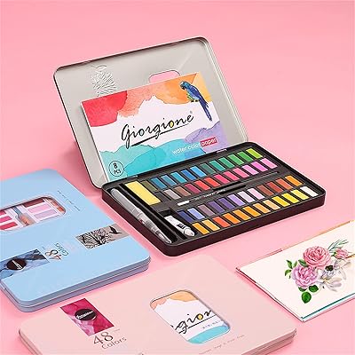 Set of colors with Bosichi oil, Solid solid watercolor paint 48 colors, art supplies, 8 -piece pencils, contains pencils, brushes, pens, sponges, watercolor paper and whitening liquid (black box).. DIAYTAR NIGERIA makes quality accessible to all with our affordable prices and quick delivery service.
