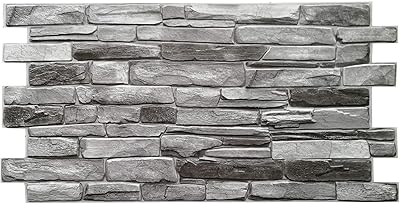 3D wall panels of interior wall decoration Grace Baltic, 3D 3D wall panels and non -adhesive flexibles in PVC and silver stone (53 square feet) for the house and the desk - Size (38.6 x 19.6) inch).. Shop from our extensive catalog at DIAYTAR NIGERIA and enjoy doorstep delivery in just 5-8 days.