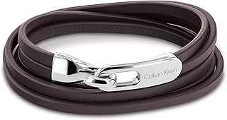 Calvin Klein braided leather bracelet for men - 35000110, single size, leather, without precious stones.. Shop smarter, not harder with DIAYTAR NIGERIA - thousands of products at your fingertips with affordable delivery.