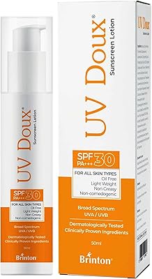 Brenton SPF 30 inch sunscreen, oil -free, light, non -oily formula, UVA and UVB protection for all skin types by UV Dox, 50 ml.. Experience budget-friendly shopping at DIAYTAR NIGERIA, Nigeria's premier online marketplace with quick delivery.