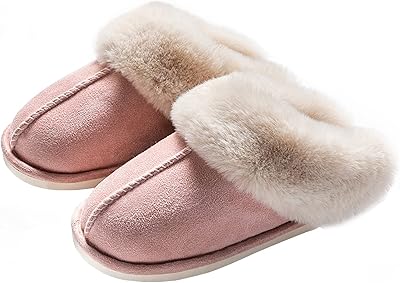 Indoor slippers for women, soft gangs in memory foam, slippers to be put on soft fur, hot winter shoes, comfortable slippers in faux fur, rubber sole (pink 37-38 meters 10 inches).. Unlock endless possibilities with DIAYTAR NIGERIA's affordable marketplace and reliable delivery service.