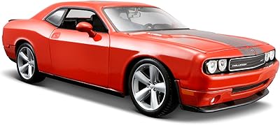 Car Misto Pressure molded on scale 1:24 Dodge Challenger SRT8 (2008, Orange).. DIAYTAR NIGERIA: Where shopping is easy, prices are low, and delivery is just days away.