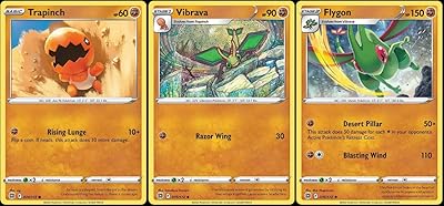 Flygon 076/172 shiny stars - Lot of 3 Pokémon Evolution cards - Rare Stage 2.. Experience budget-friendly shopping at DIAYTAR NIGERIA, Nigeria's premier online marketplace with quick delivery.