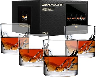 Set of 4 leighton Grand Canyon whiskey glasses: a heavy whiskey glass, better than old -fashioned glasses.. Why waste time in traffic when you can shop online at DIAYTAR Nigeria? Enjoy convenience, unbeatable prices, and prompt delivery anywhere in Nigeria.