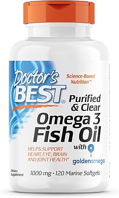 Pure and clear omega-3 fish oil, without reflux, promotes the health of the heart, eyes, brain and joints, 120 units (package of 1).. You shop, we deliver — quick and easy with DIAYTAR Nigeria.