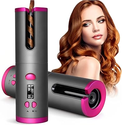 Halamodo automatic curling iron Wireless Automatic Frair Iron Wandbacked Rotating Roading Rotative Rotative Wand Portable Wireless for Hairstyles for Travel and Home.. From kitchen tools to phones — DIAYTAR Nigeria ships it all in a week.