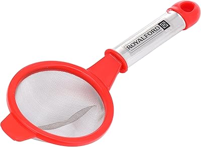 Royalford tea coland with stainless steel handle - RF11041, polypropylene and stainless, versatile, food quality, multicolored quality.. DIAYTAR Nigeria offers the perfect blend of affordability and efficiency. Shop now and get your products delivered between 5 and 8 days nationwide.