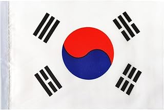 12 4 x 6 inches Korean flags, small Korean flag for festival, competition and stick, round plastic stick for safety (South Korea).. DIAYTAR NIGERIA: Where every Nigerian finds what they need at prices they can afford, delivered promptly.