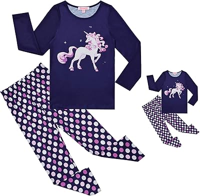 Matching pajamas for girls and dolls for children, night clothes with long sleeves for fall and winter.. Tired of overpriced goods and slow delivery? DIAYTAR Nigeria brings affordability and speed together with a wide selection of products.