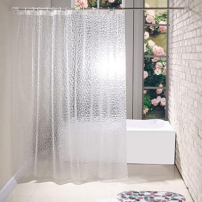Transparent anti-Moisissure shower curtains, shower curtains without mold, washable, with hooks, transparent shower curtain lining, 180 x 180 cm.. Shop with confidence at DIAYTAR NIGERIA, where affordability meets reliability in less than 8 days.