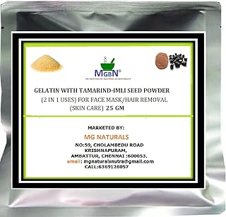 Gelatin with tamarin-imi seed powder (2 in 1 uses) for face/hair removal mask (skin care) 25.. DIAYTAR NIGERIA combines affordability, variety, and convenience with nationwide delivery services.