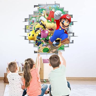 Bookmods New Super Mario Design Wall Sticker, Wall stickers in removable vinyl stickers for children boys girls bedroom decoration.. Discover endless shopping possibilities at DIAYTAR NIGERIA, with budget-friendly prices and reliable delivery.