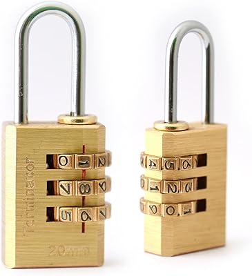 Terminator brass lock 20 mm with three brass discs for luggage and TPL1120 lockers.. DIAYTAR Nigeria brings you closer to everything you need — fast delivery, low costs, and variety.